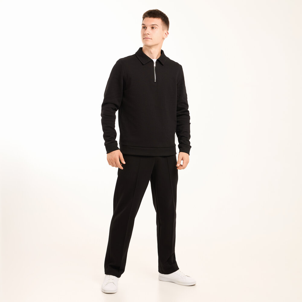 Чоловічий чорний спортивний костюм Pobedov Binance