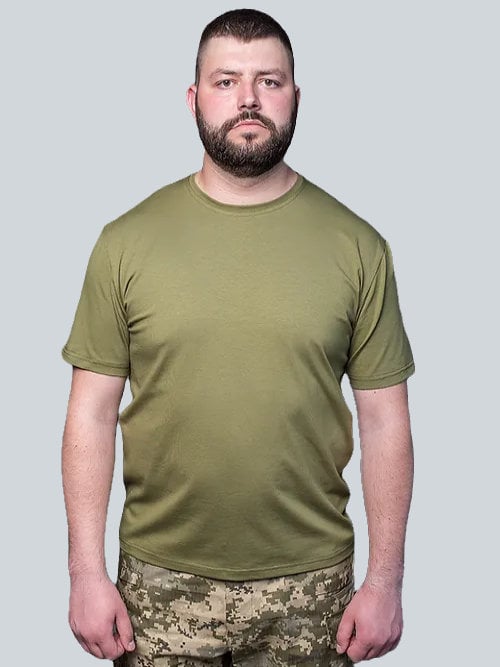 Футболка для військових хакі MILIGUS