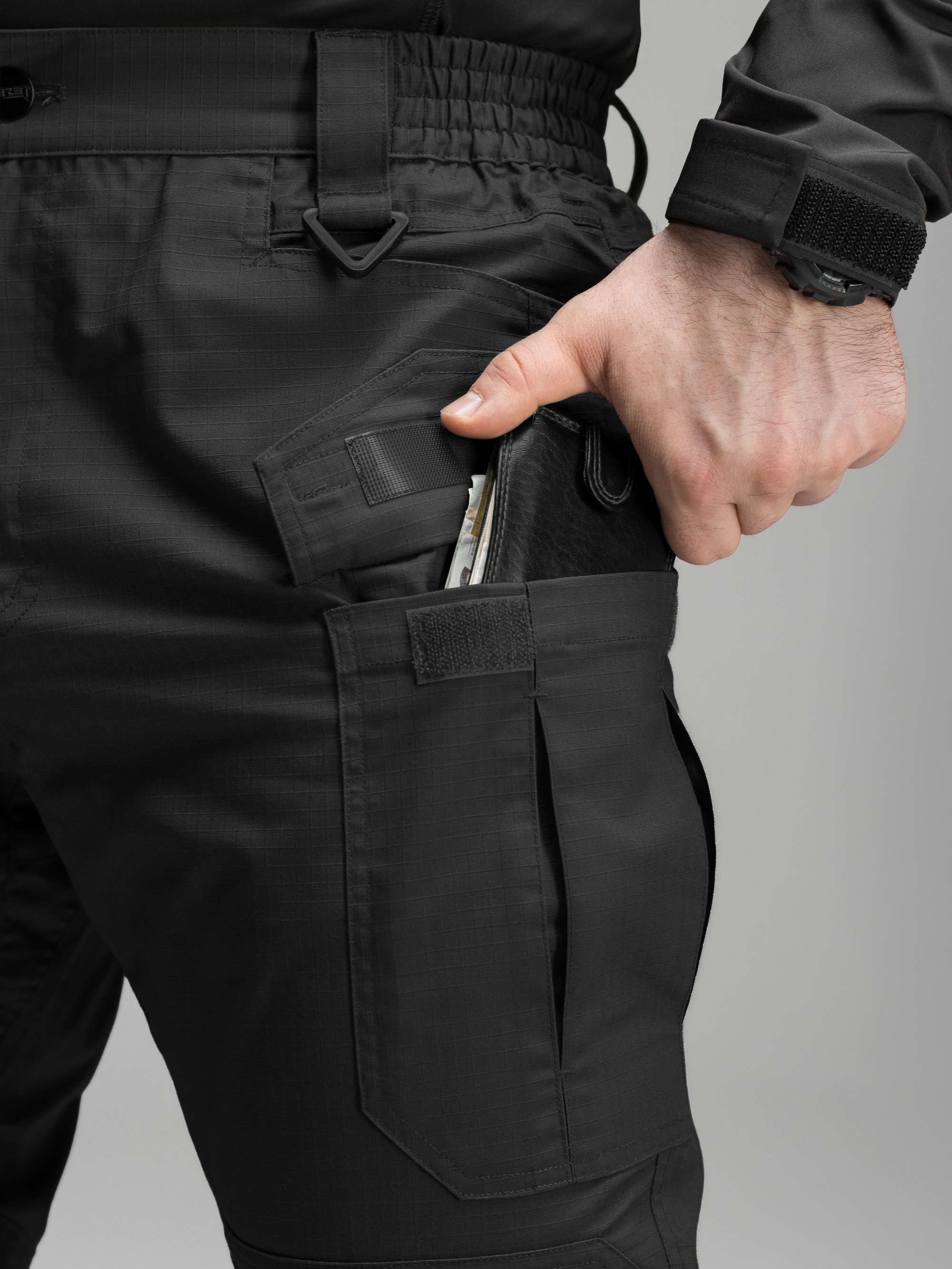 Штаны карго тактические BEZET Ranger черный - Фото 24