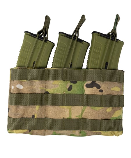 Підсумок для АК/АКМ на 3 магазини з відкритим карманом нейлон 1000D мультикам Tactic4Profi