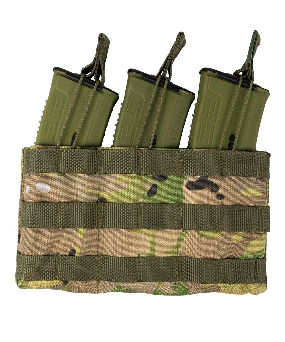 Підсумок для АК/АКМ на 3 магазини з відкритим карманом нейлон 1000D мультикам Tactic4Profi