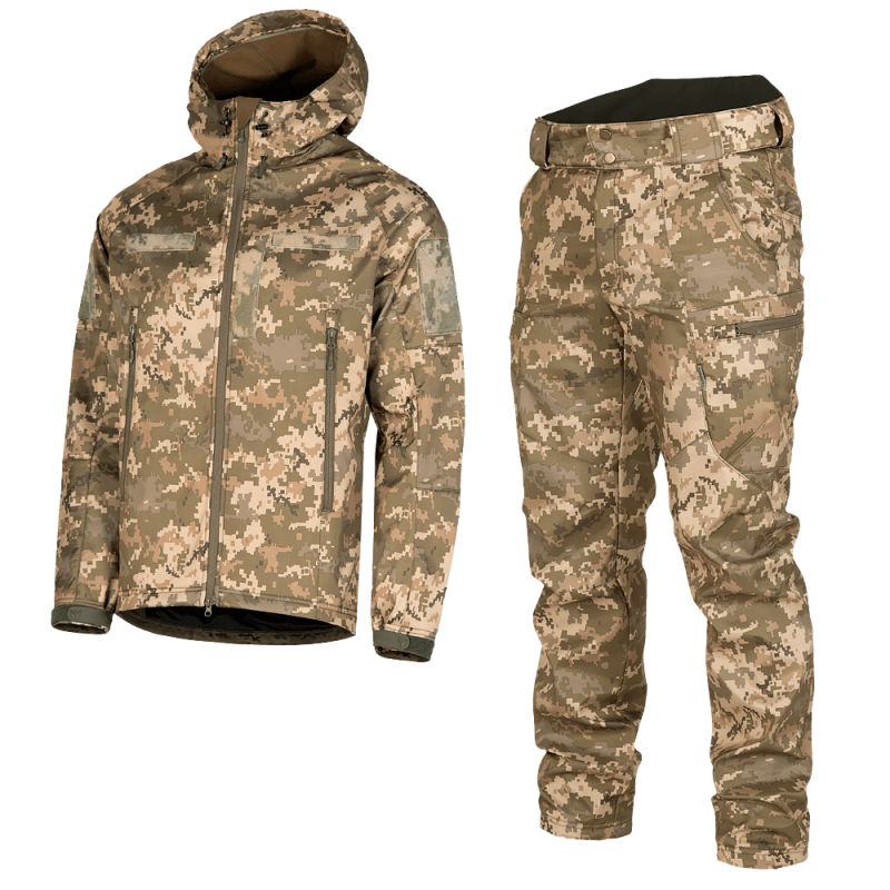 Костюм Camotec SoftShell 3.0 піксель KOMBAT