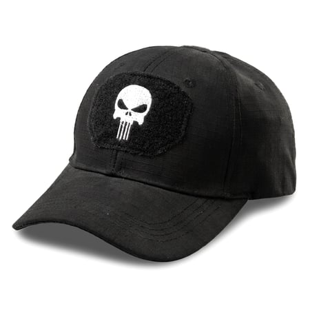 Кепка тактична «Punisher» Rip-Stop Чорна СПЕЦПРОМ КР