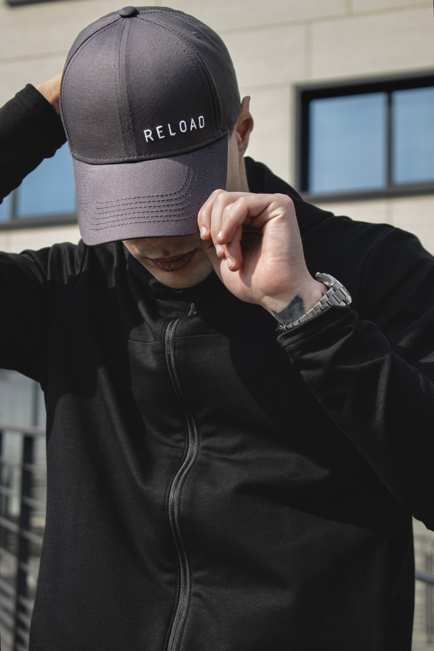 Кепка Reload - Logo, серый