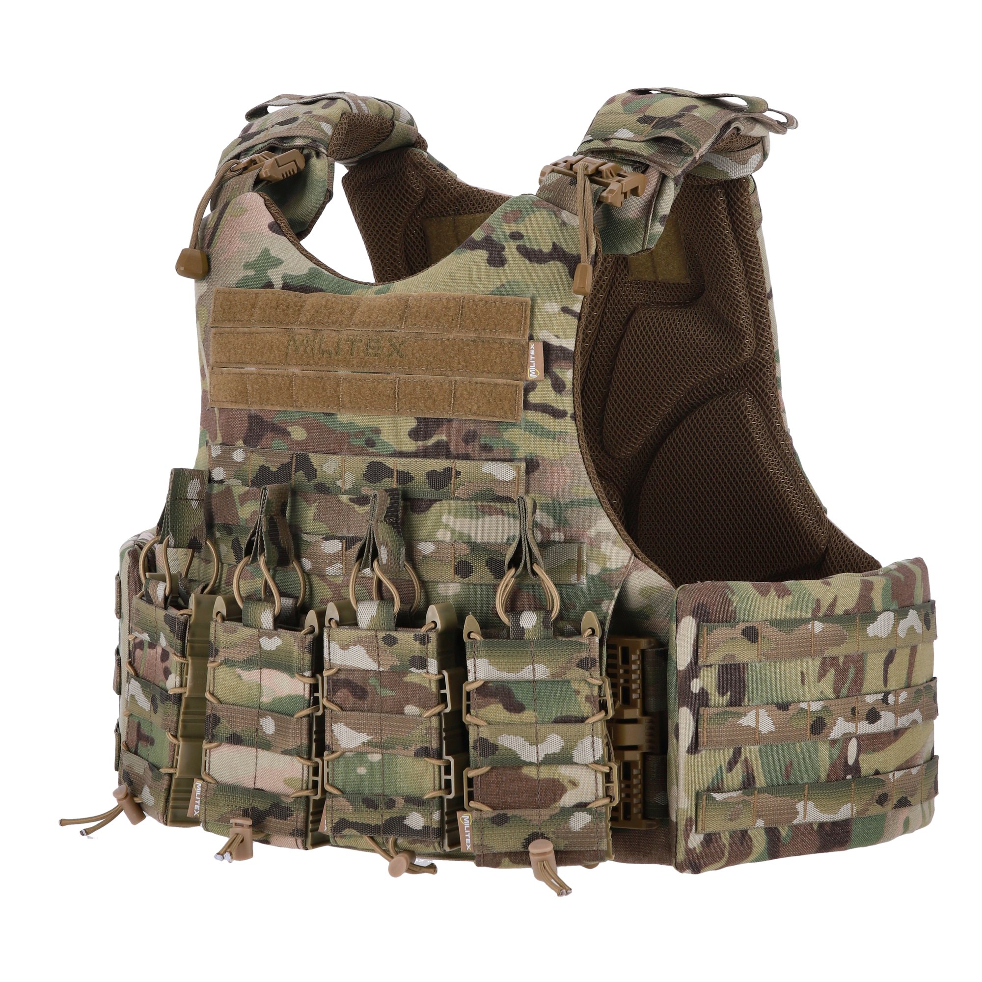 Бронежилет Modular X-1 Militex Мультикам (без подсумков) KIBORG