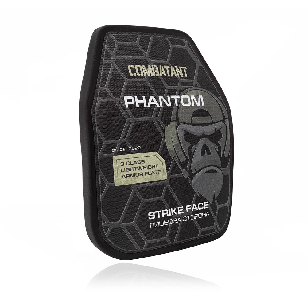 Поліетиленова бронеплита Combatant 3-го класу Ultra-lightweight. Вага 1,25 кг