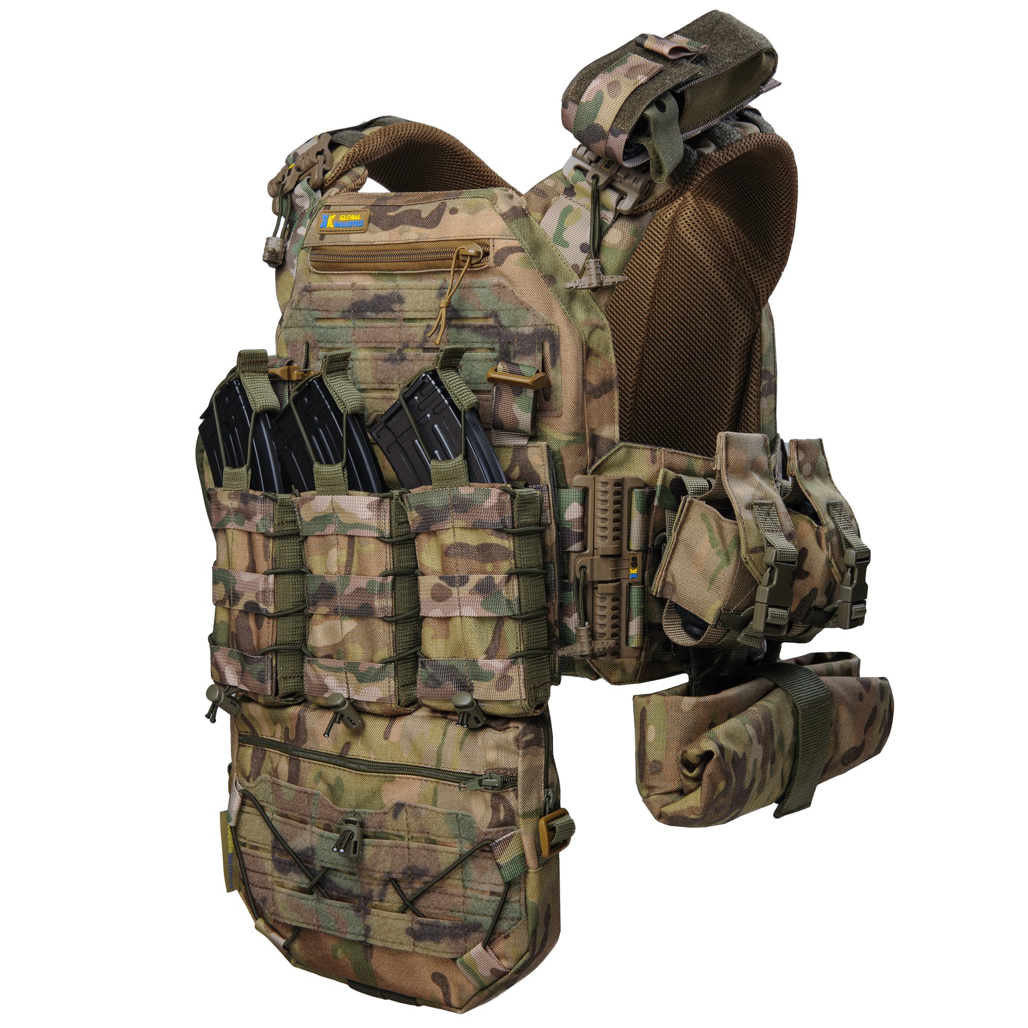 Плитоноска Warmor gen.3 Max XL+ Мультикам, 7 підсумок (Великого розміру) СПЕЦПРОМ КР