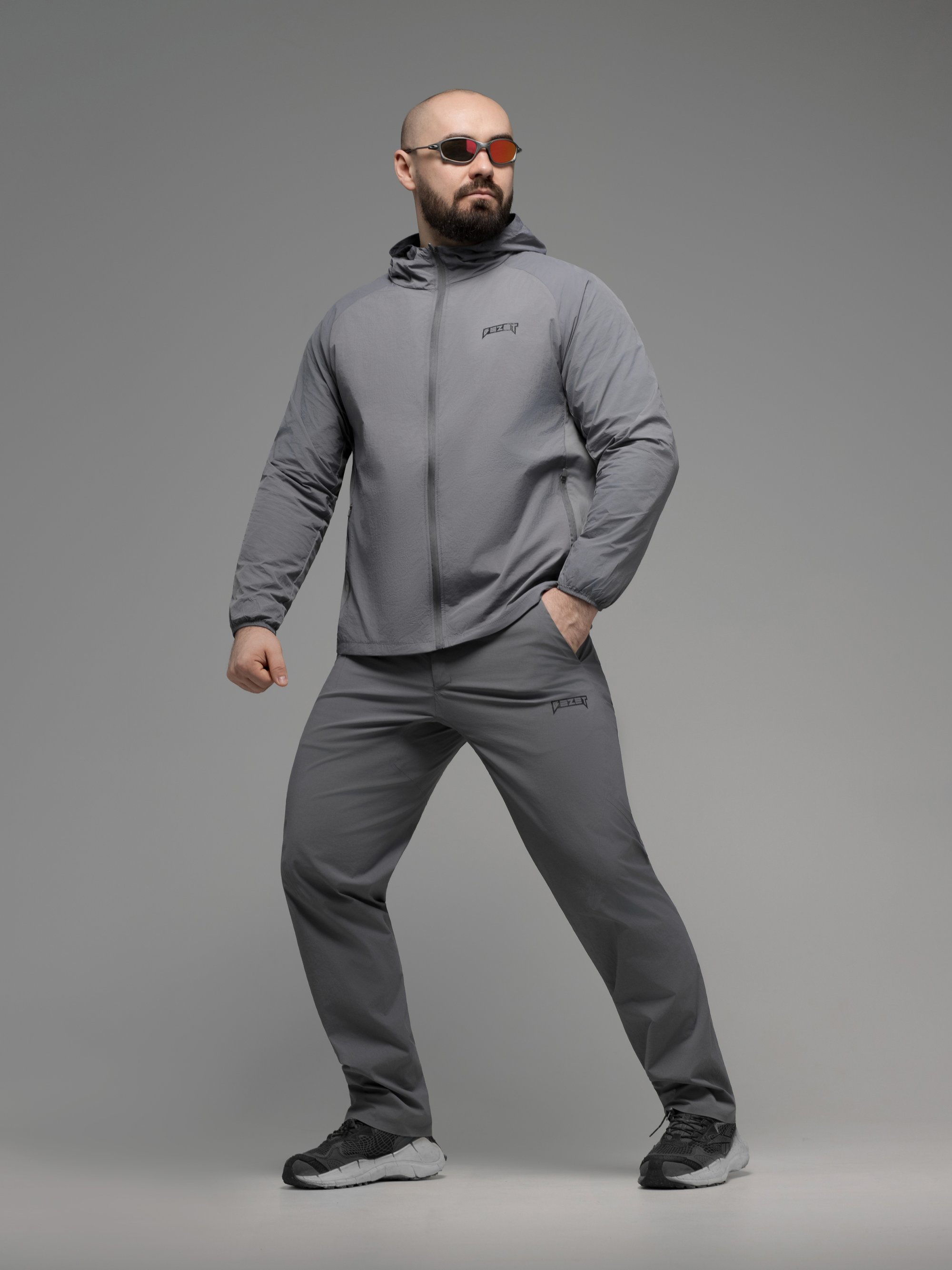 Куртка вітрівка BEZET Solguard UV 100 сірий - Фото 35