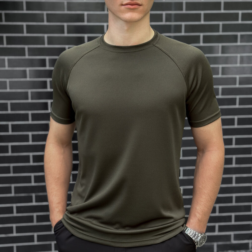 Футболка хакі кулмакс чоловіча Pobedov Ergo POBEDOV