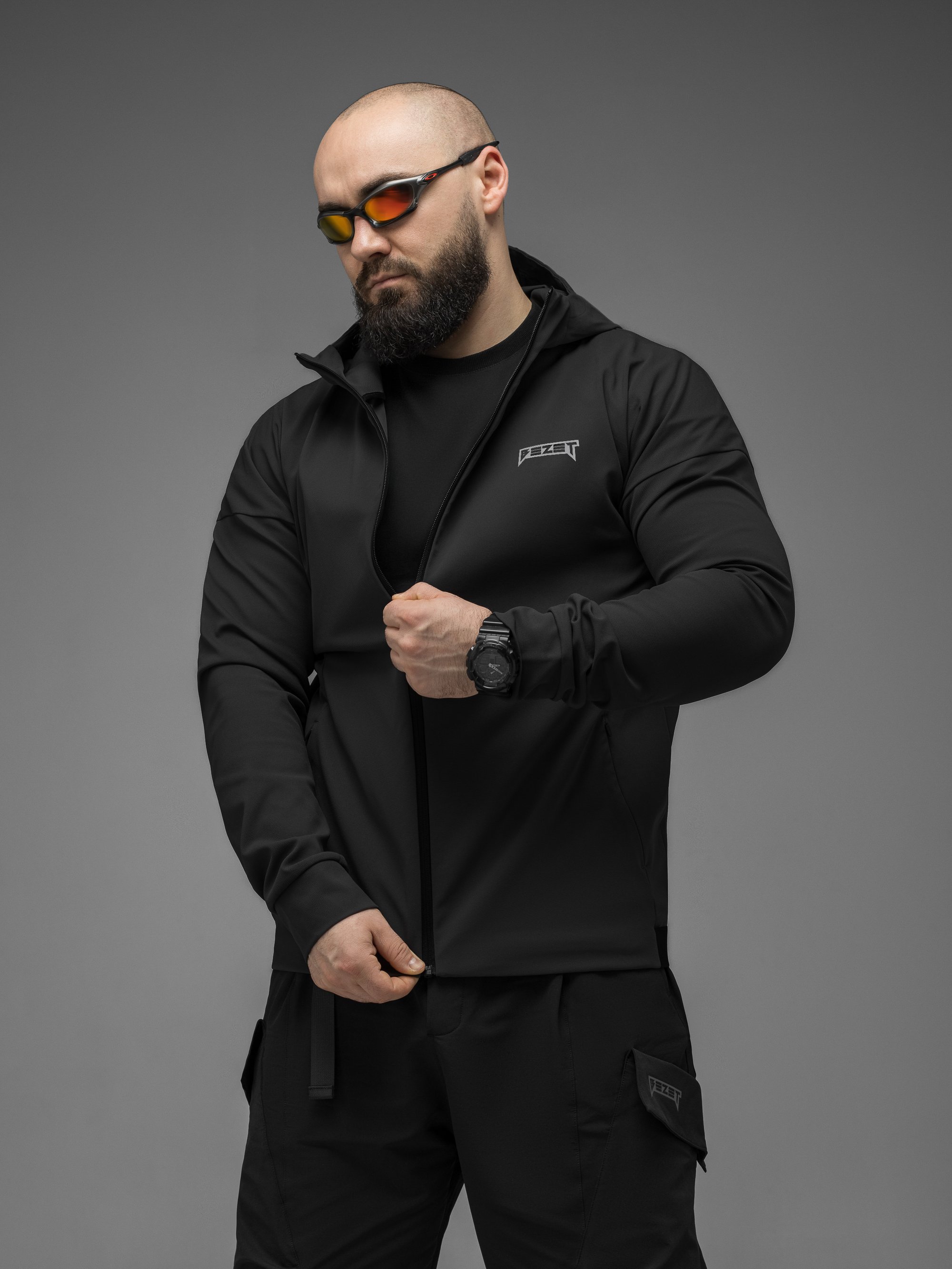 Куртка вітрівка BEZET Apex чорний - Фото 10