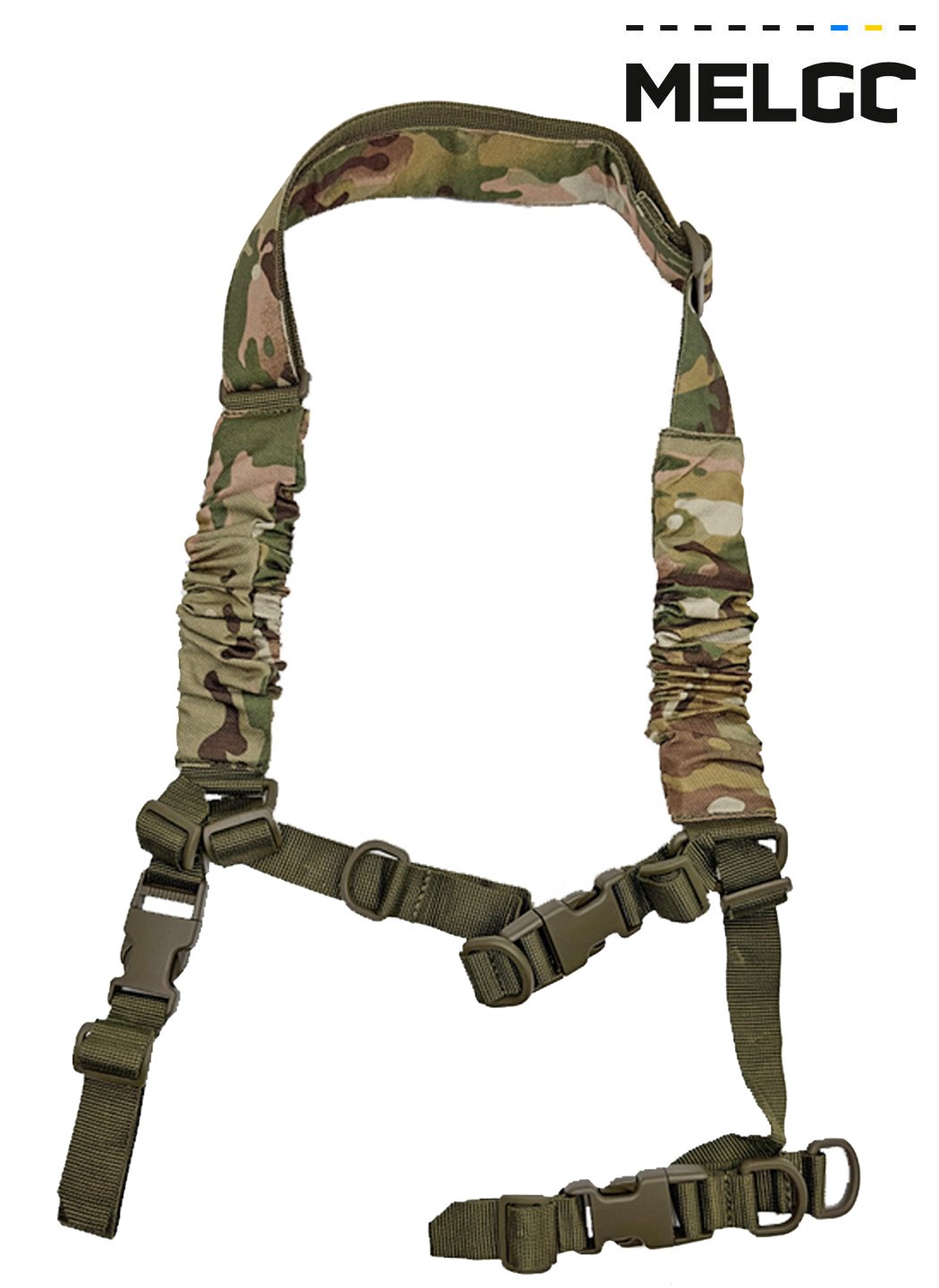 Ремень оружейный трансформер трехточечный Мультикам Поликордура MELGO
