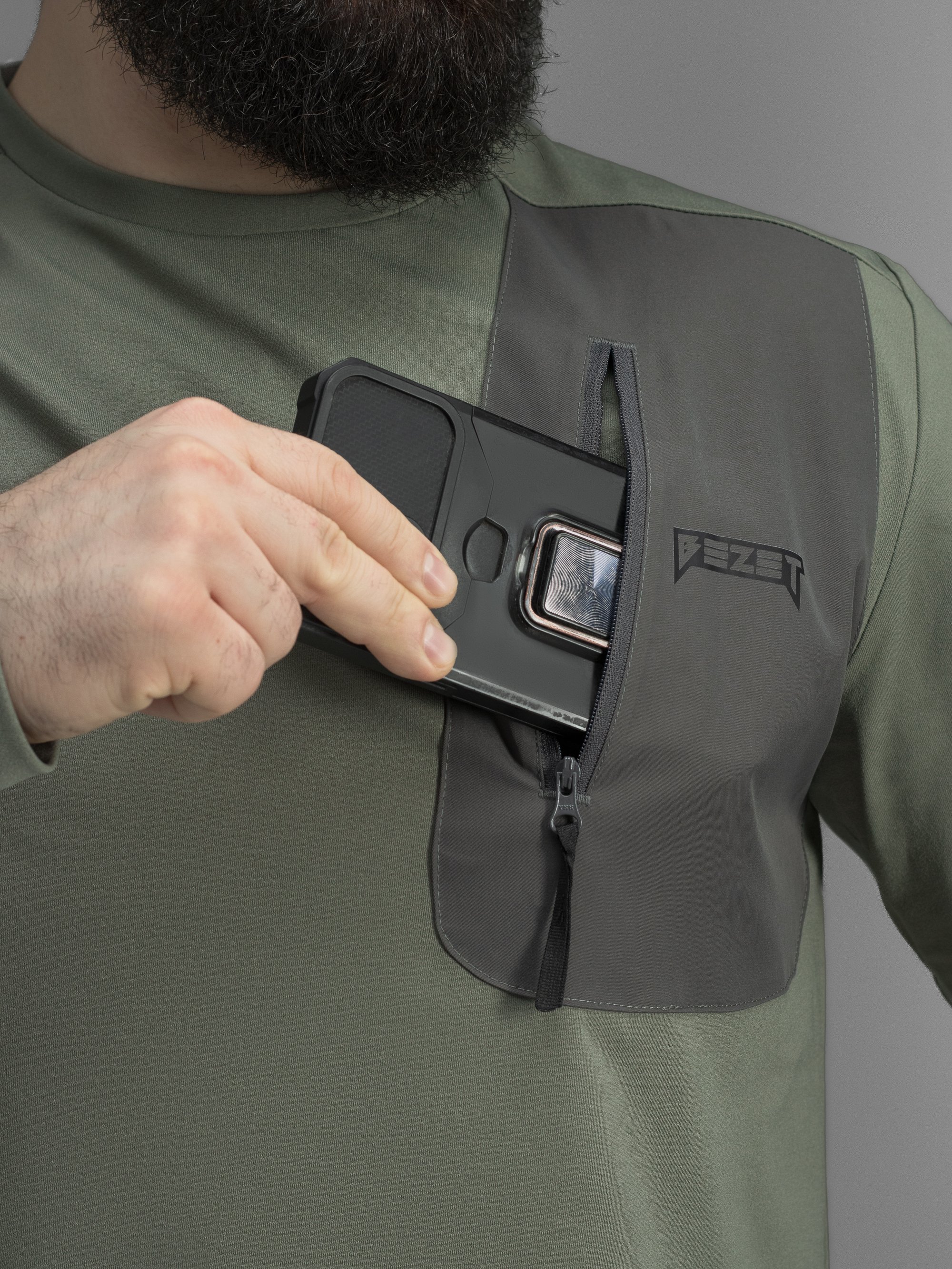 Кофта BEZET ActiveFlex хакі - Фото 11