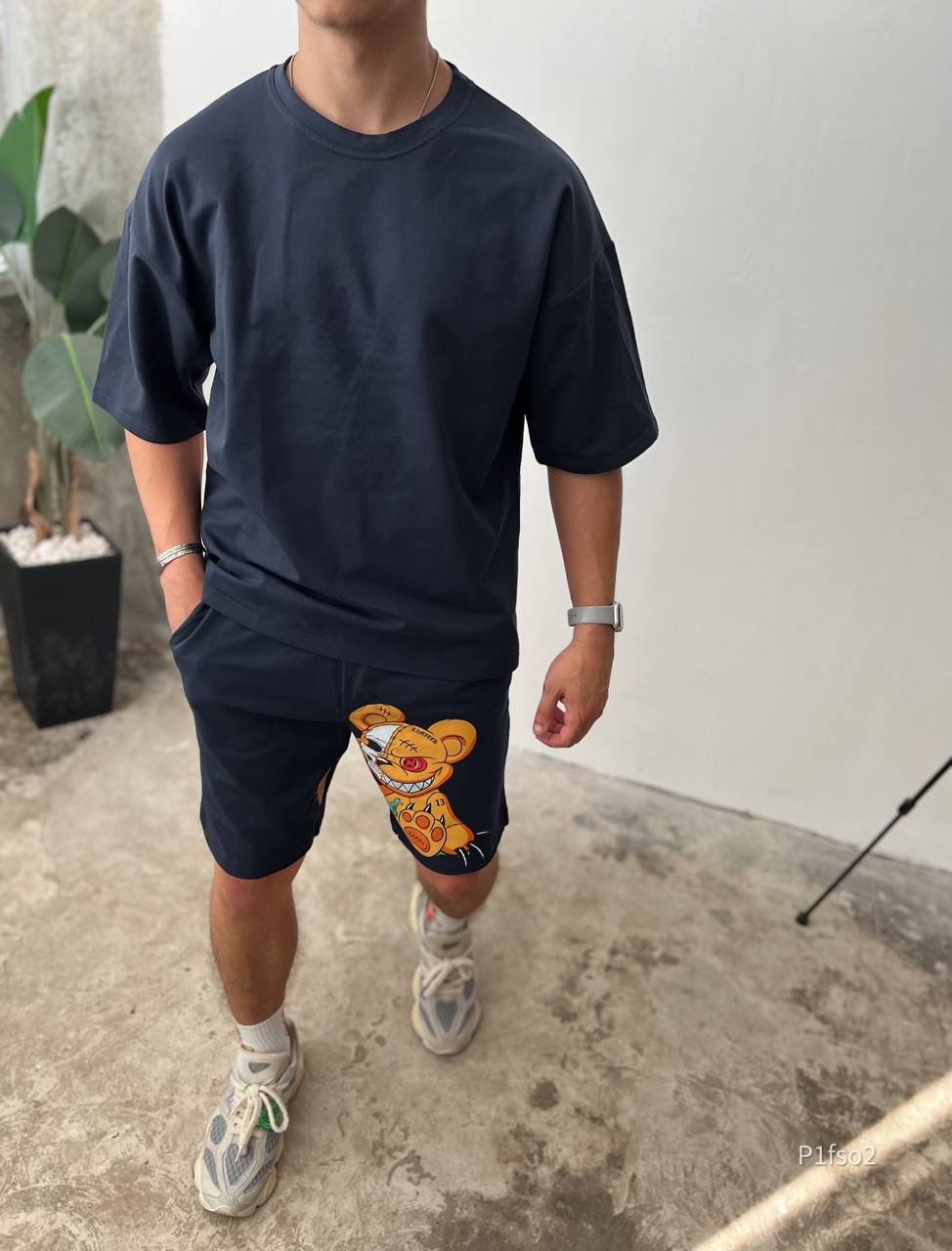 Костюм футболка та шорти angry gray bear