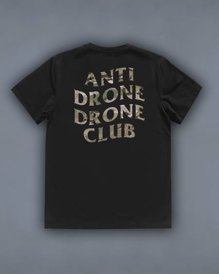 Футболка з принтом Antidrone Club Multicam чорна We feel