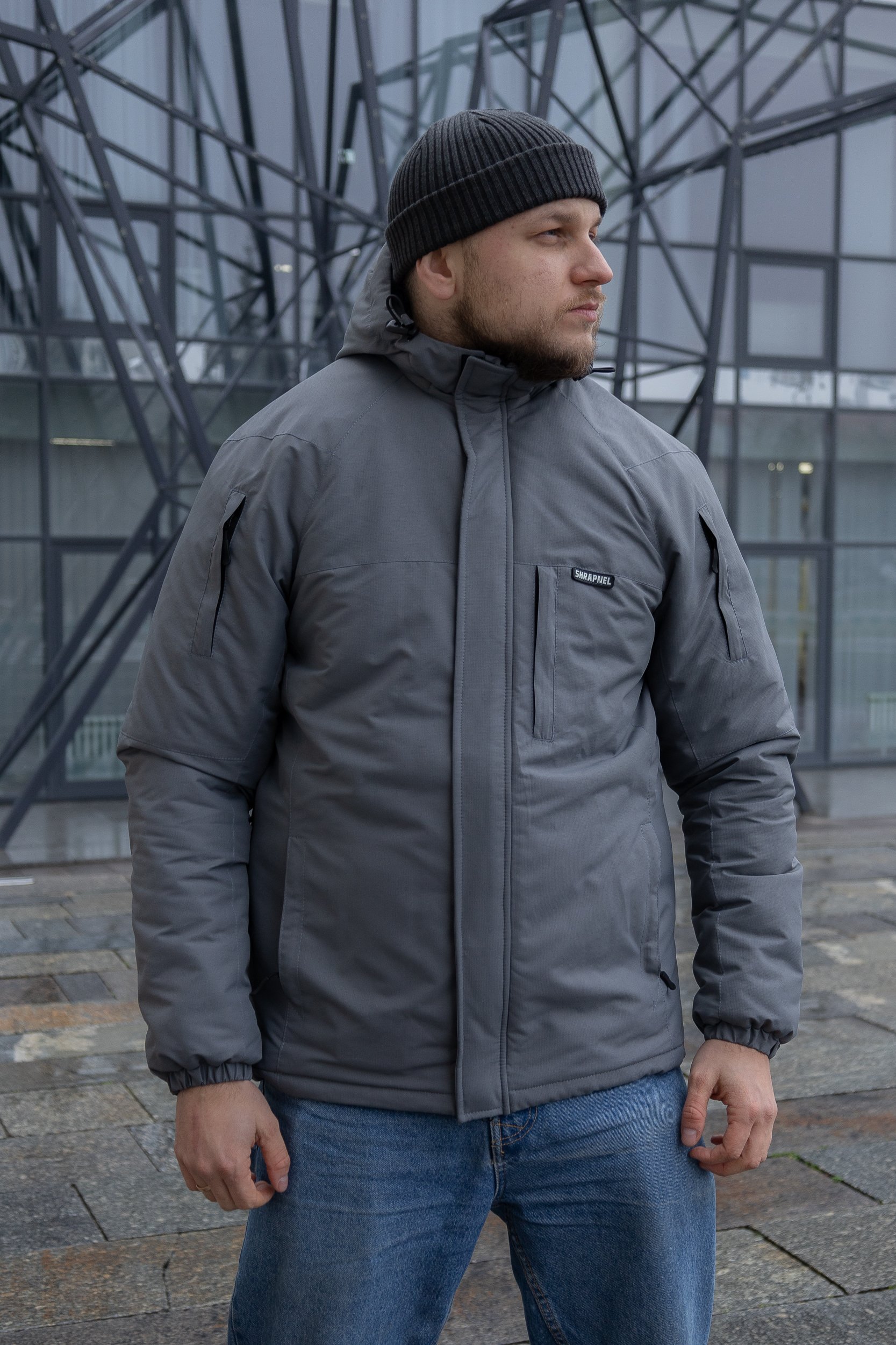 Зимова куртка Troublemaker Snow сіра, Shrapnel