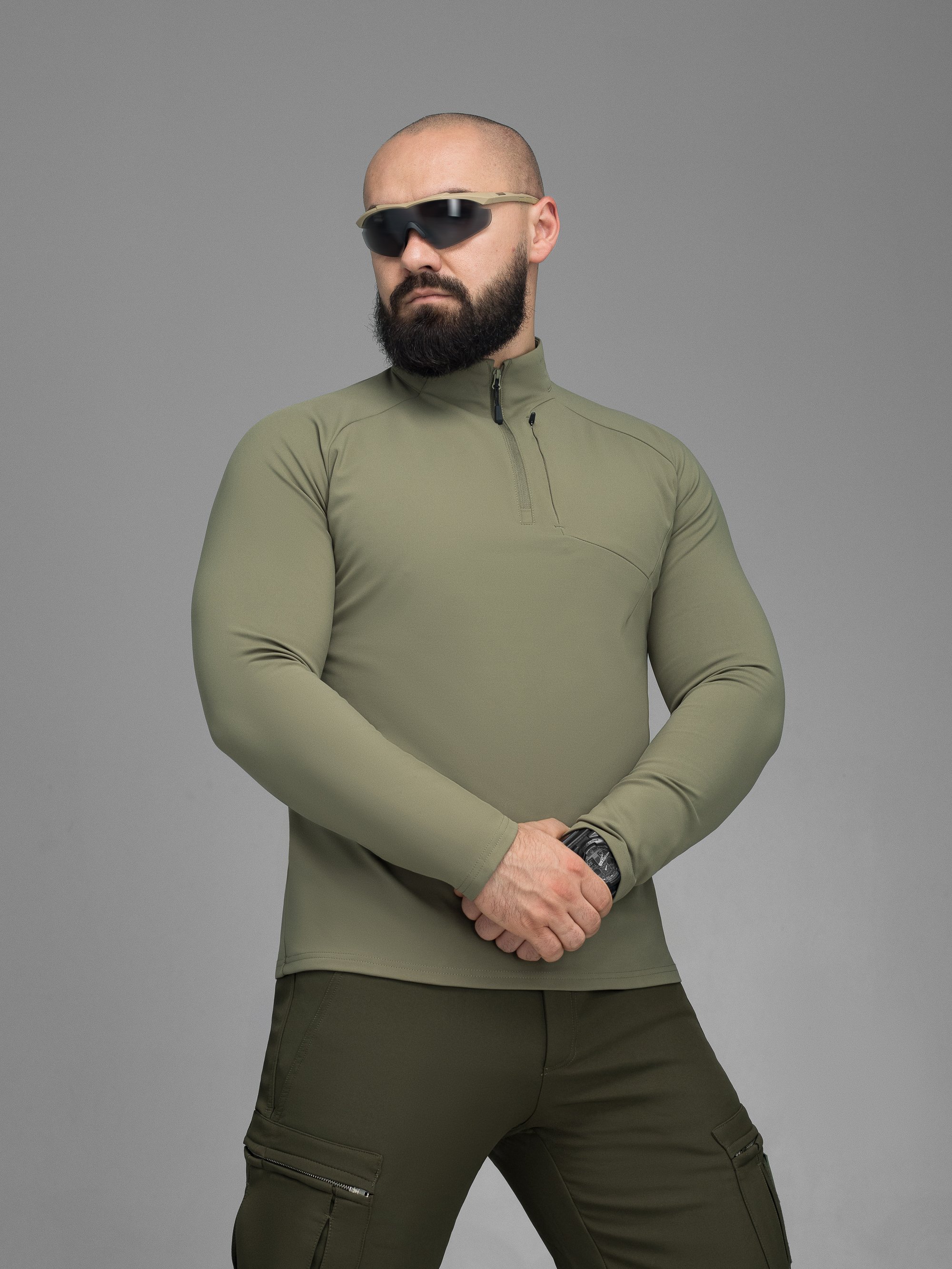 Кофта BEZET Active хакі - Фото 3