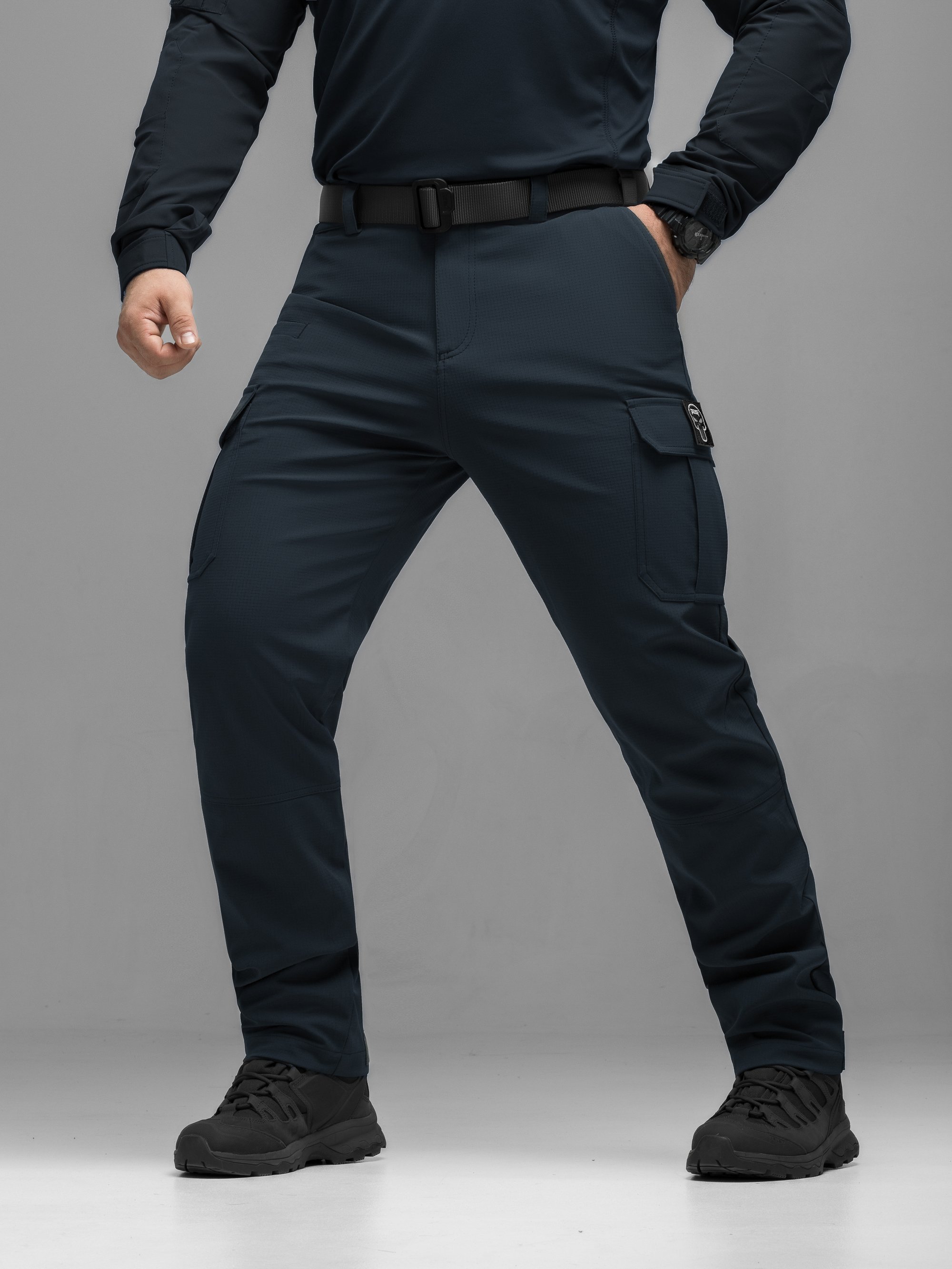 Штани карго тактичні BEZET Basic синій - Фото 4