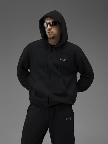 Зіп-худі BEZET Unity crew чорний