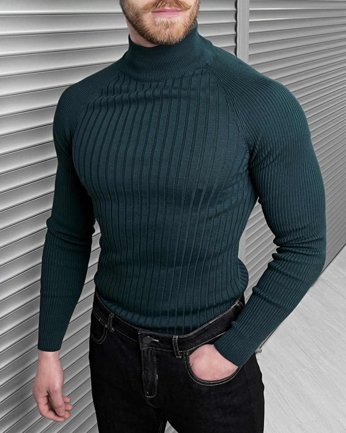 Кофта водолазка BEZET бирюзовый