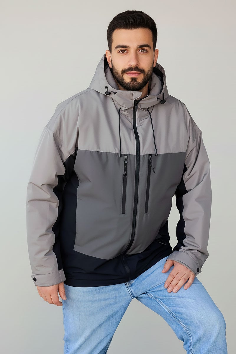 Чоловіча куртка R-BR-178 grey Suns House
