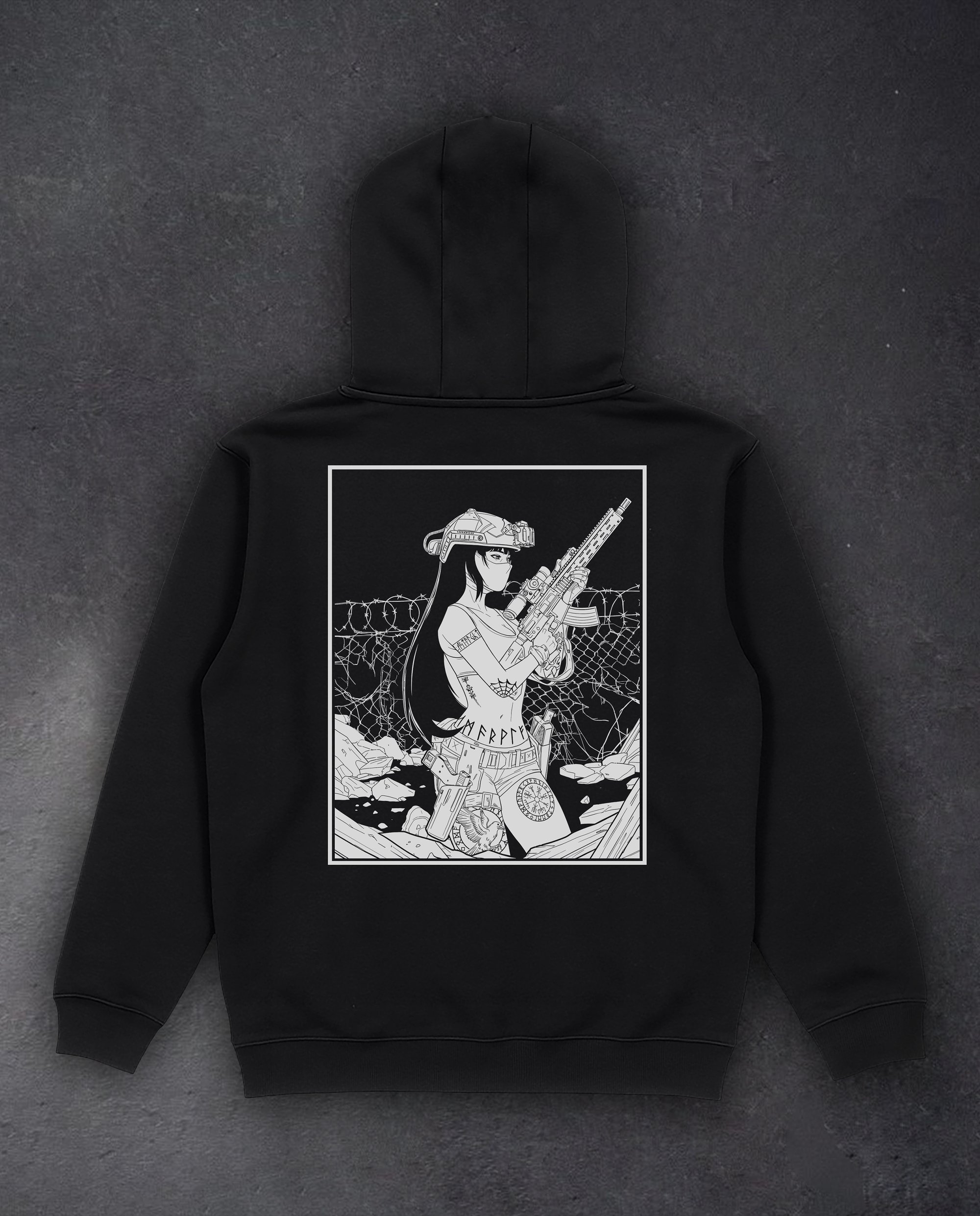 Худі на флісі / без флісу "BarbWire" We feel