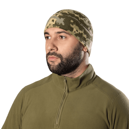 Шапка Camotec Beanie 2.0 Fleece 260 Піксель KOMBAT