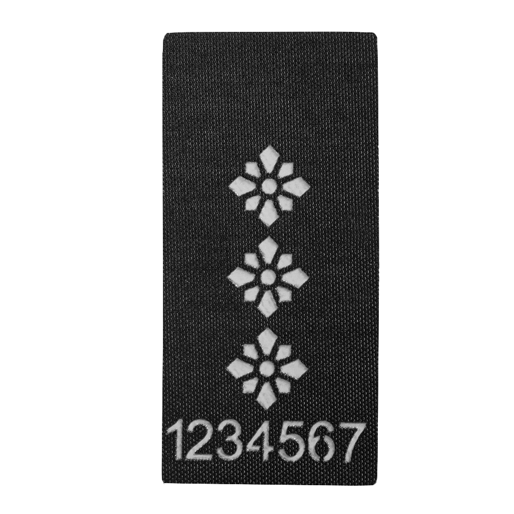 Погон Camotec Поліція Жетон 5*10 Чорний KOMBAT