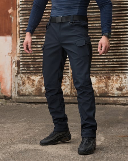Штани карго тактичні Softshell BEZET Байрактар синій