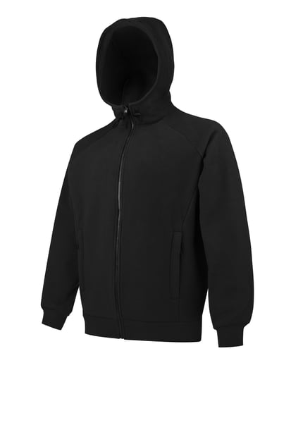 Кофта флісова з капюшоном NEW, чорна PlusPlus