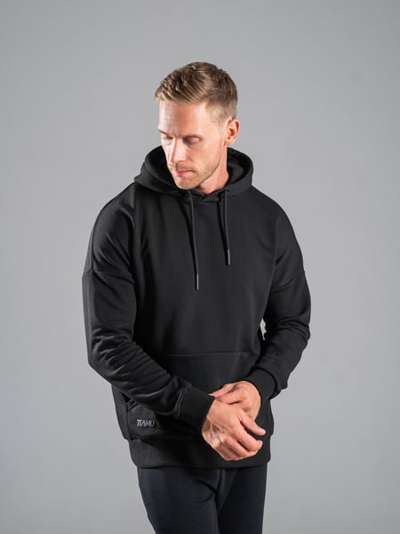 Чоловічий худі на весну Oversize Petlia 23 Чорний