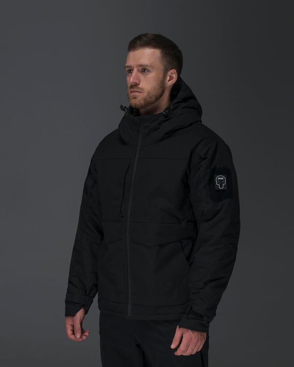 Куртка тактична зимова BEZET Штурм чорний - Фото 18