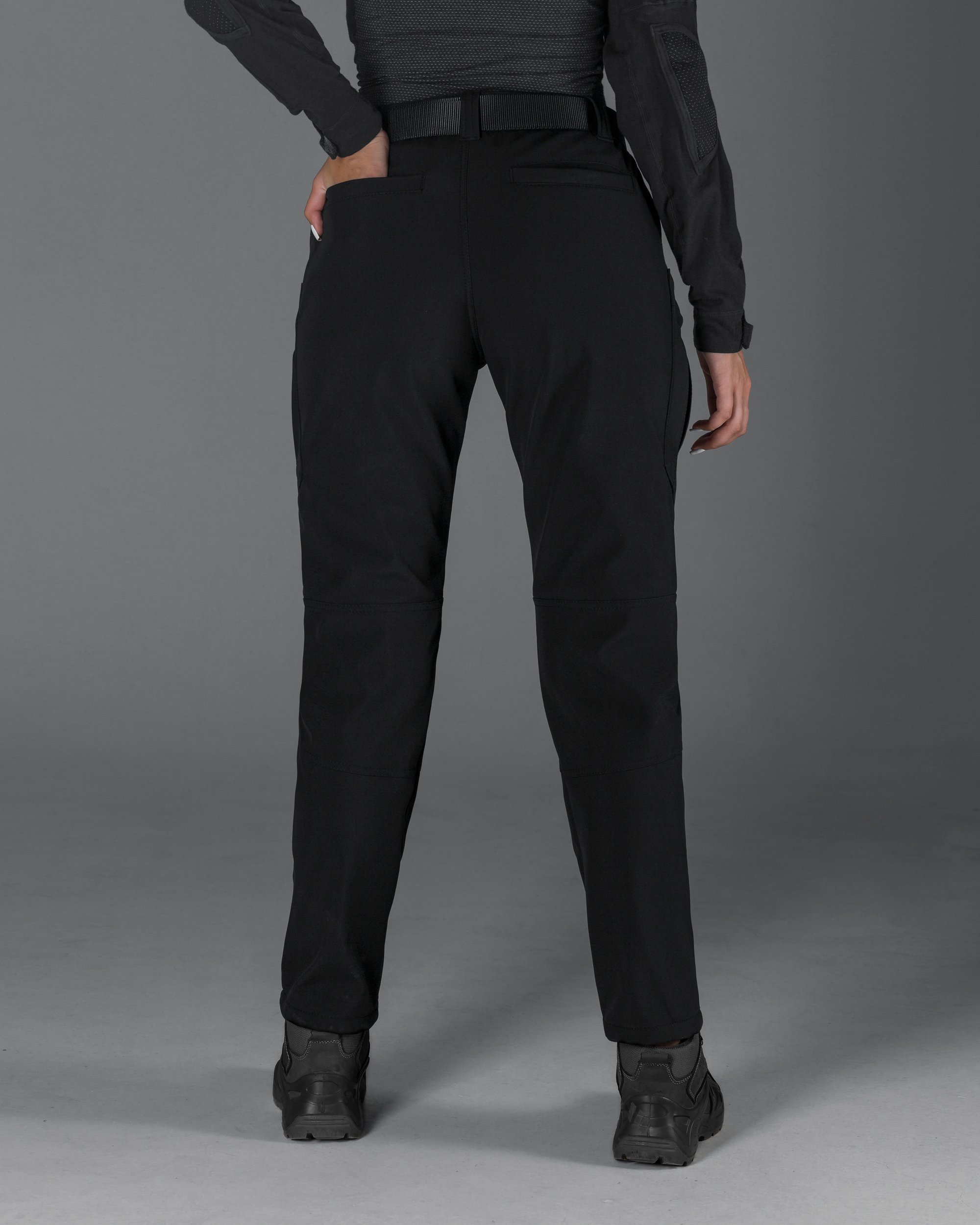 Зимові брюки карго жіночі тактичні Softshell BEZET Ешелон чорні - Фото 4