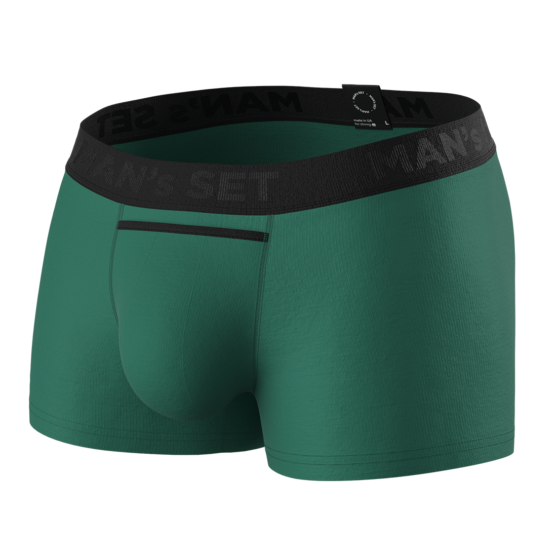 Чоловічі анатомічні боксери Anatomic Classic Black Series Micromodal, темно-зелений MansSet