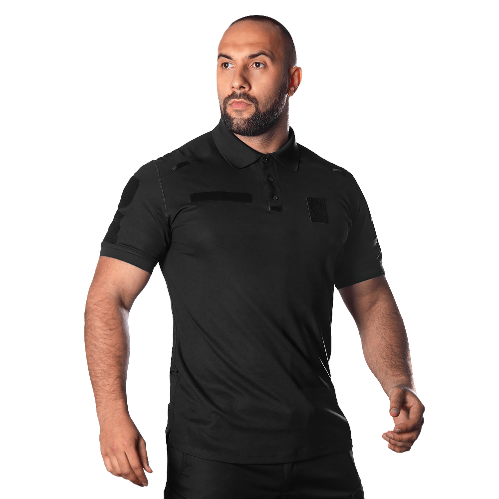 Поло Camotec Paladin 2.0 CoolPass Pique LT Чорний KOMBAT