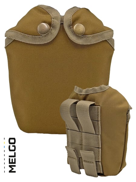 Чехол-подсумок на флягу MOLLE Поликордура Койот