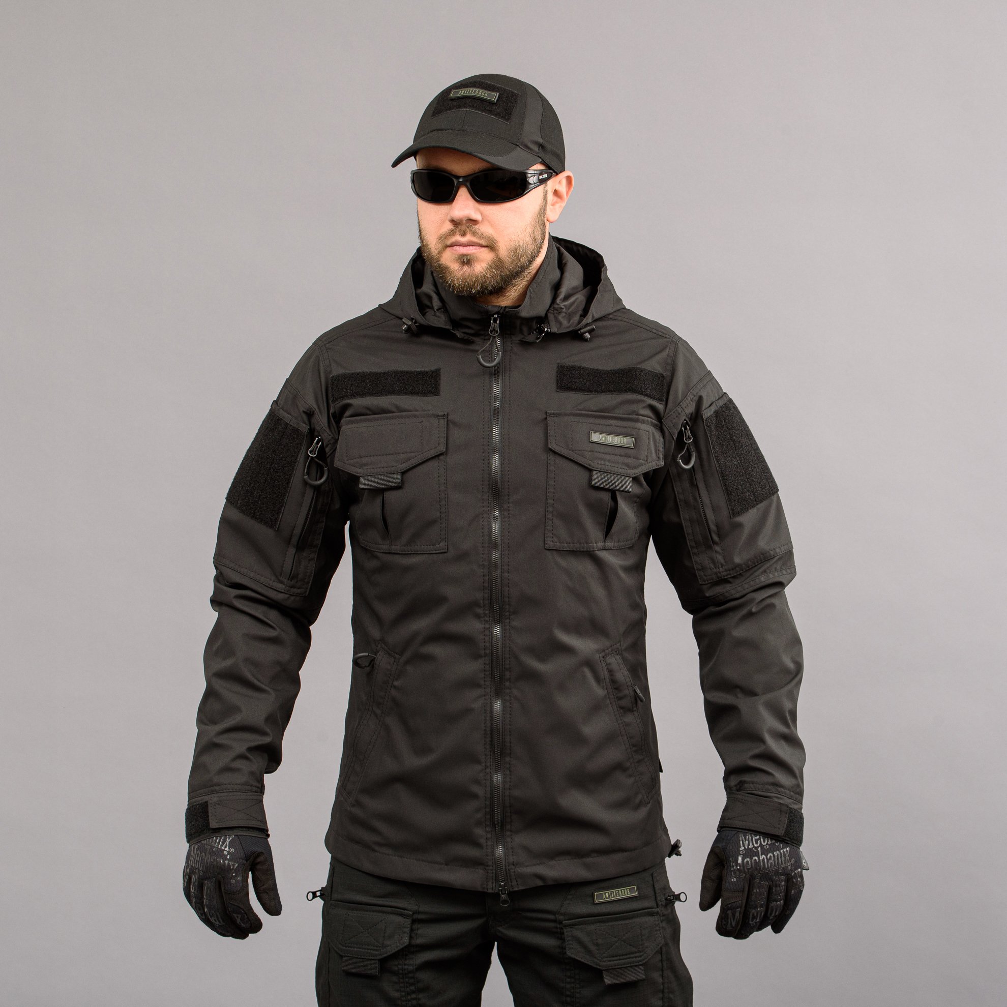 Куртка тактична "ANTITERROR II" BLACK Armoline