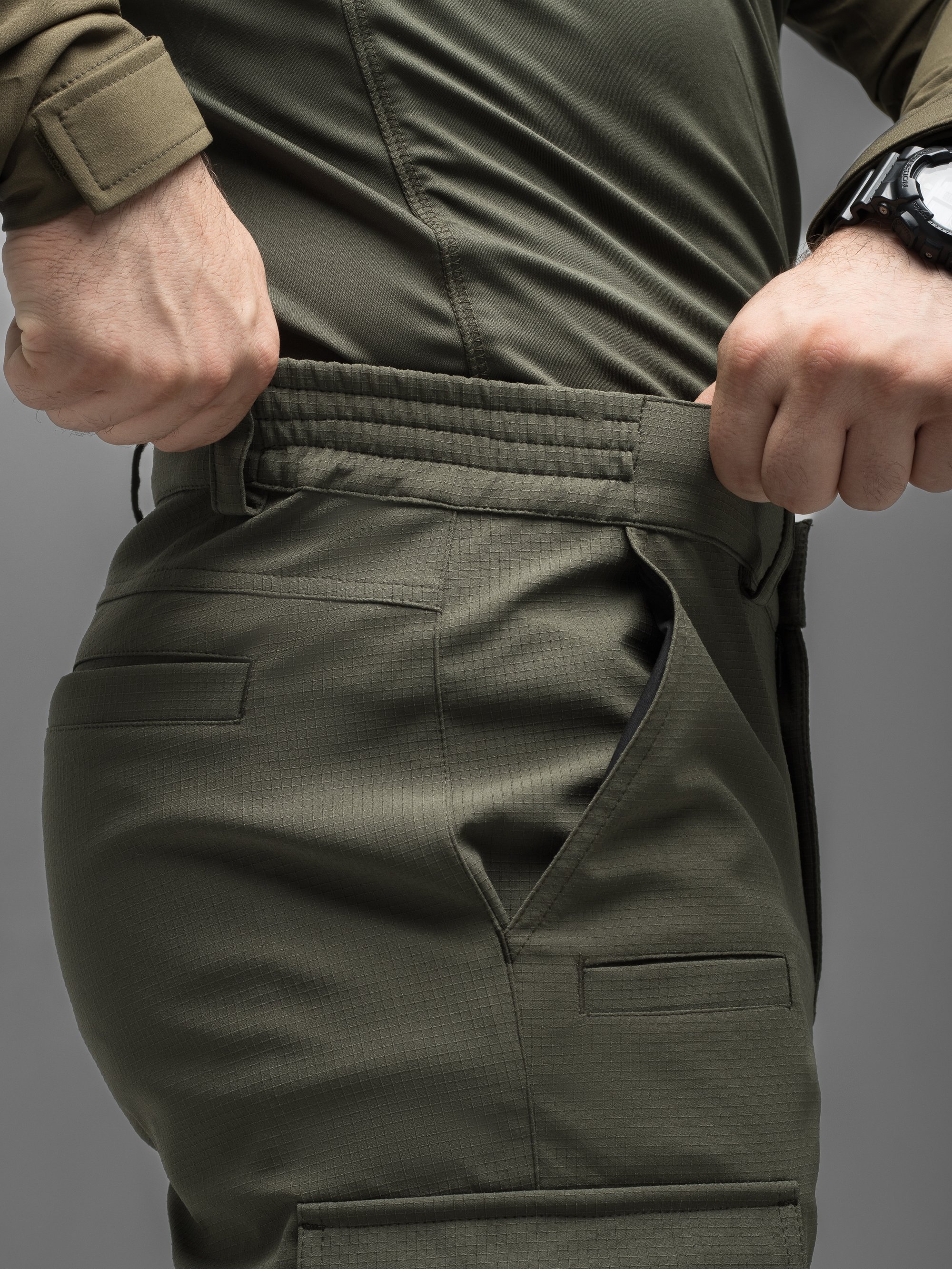 Штани карго тактичні BEZET Basic хакі - Фото 14