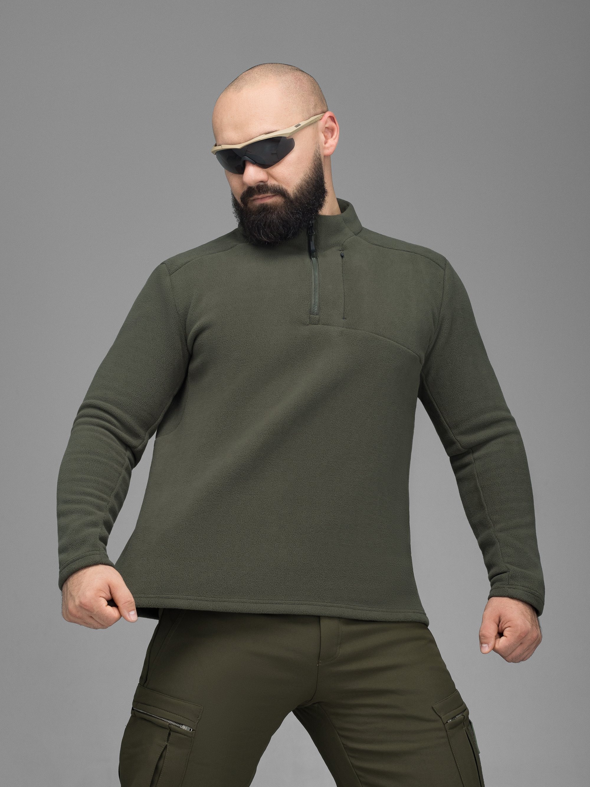 Кофта флісова BEZET Frostline хакі - Фото 8