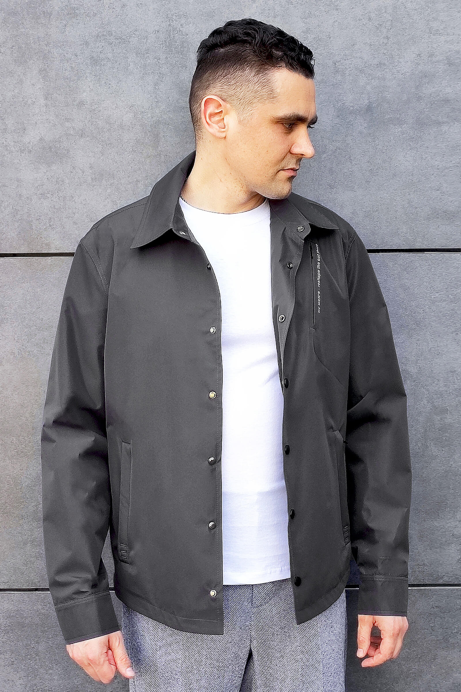 Чоловіча сіра куртка-сорочка Suns House