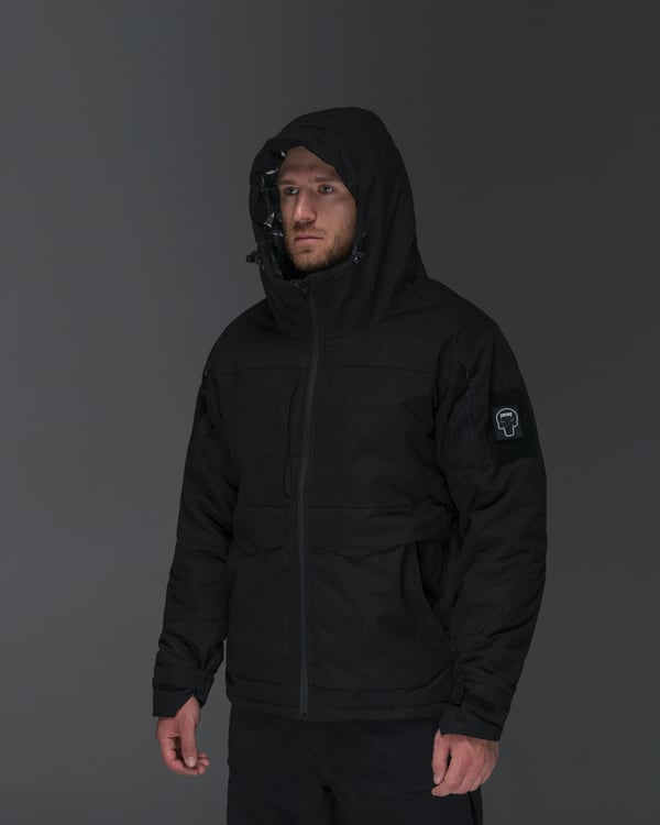 Куртка тактична зимова BEZET Штурм чорний - Фото 24