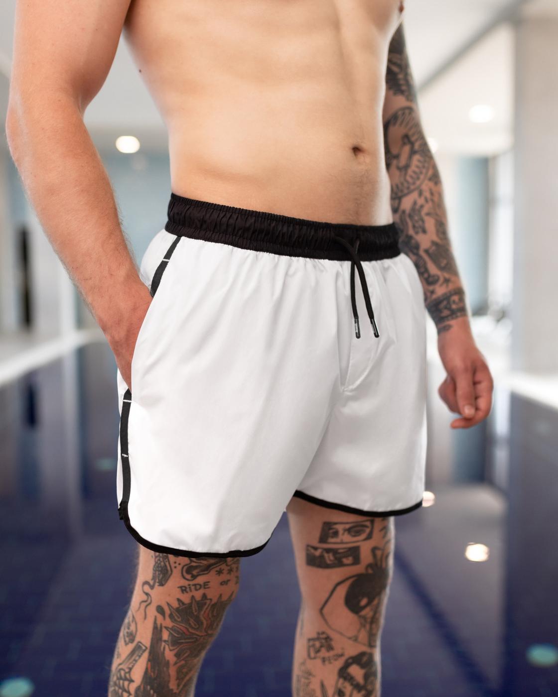 Шорти плавальні BEZET Aqua білий - Фото 4