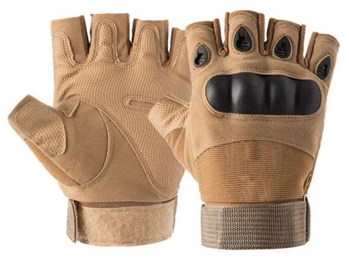 Рукавички тактичні безпалі Койот