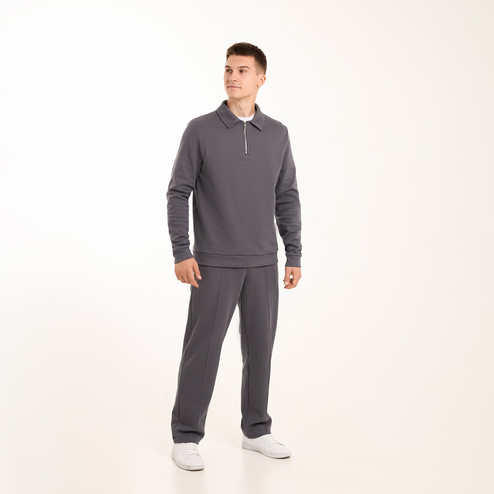 Темно-сірий спортивний костюм для чоловіків Pobedov Binance