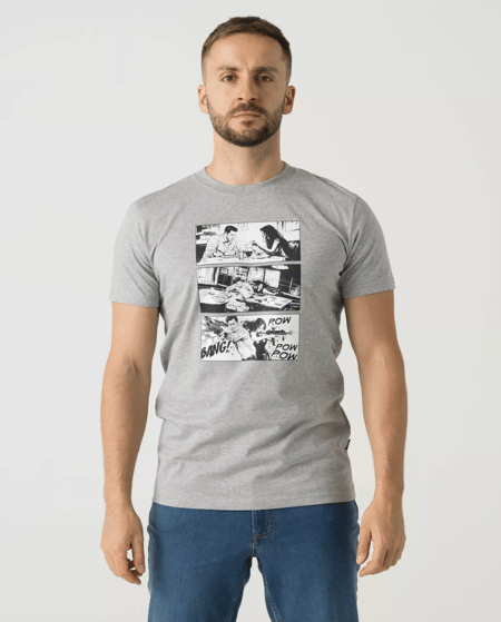 Футболка Helikon-Tex T-shirt (Combat Date) Mid Grey Melange