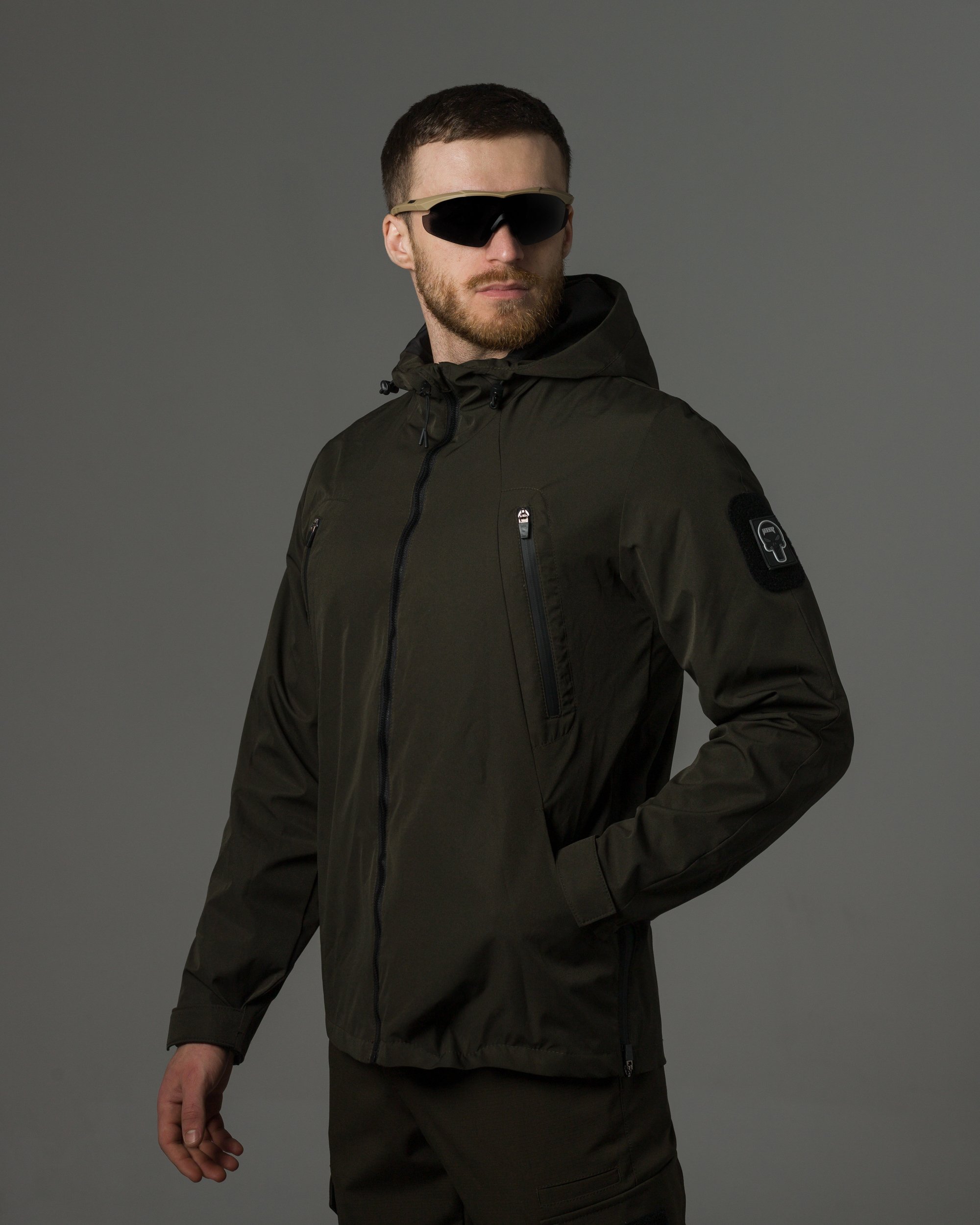 Куртка вітровка BEZET Траєкторія хакі