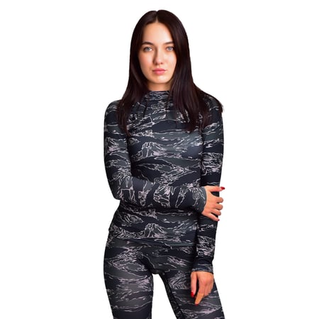 Жіночий Рашгард GIG. Black Tiger Stripes Camo GIG MILITARY