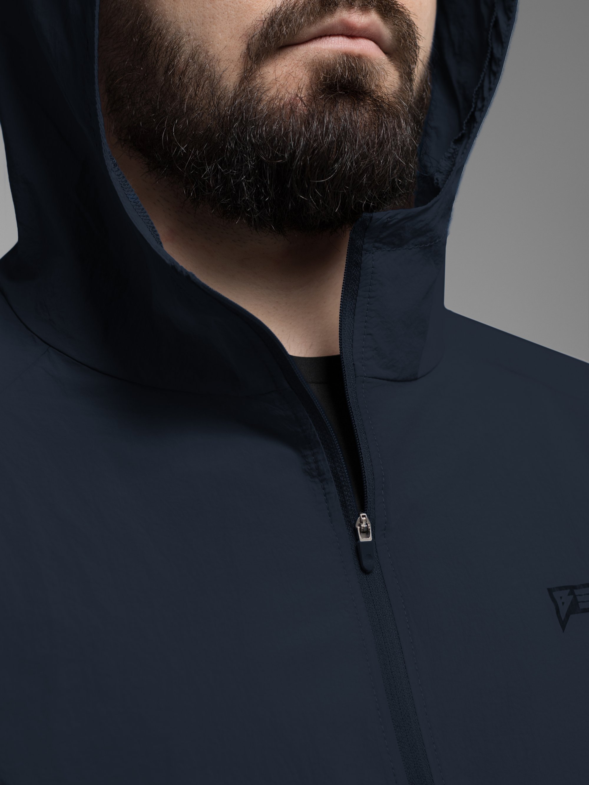 Куртка вітрівка BEZET Solguard UV 100 синій - Фото 18