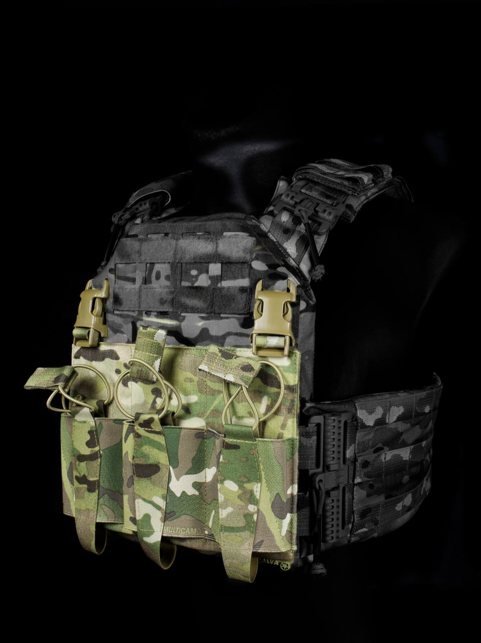 Плакард Multicam з фастексами на три магазини MALVA AMMUNITION UKRAINE