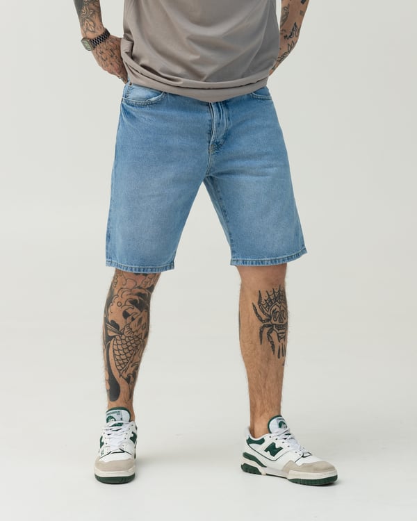 Блакитні джинсові шорти BEZET базові