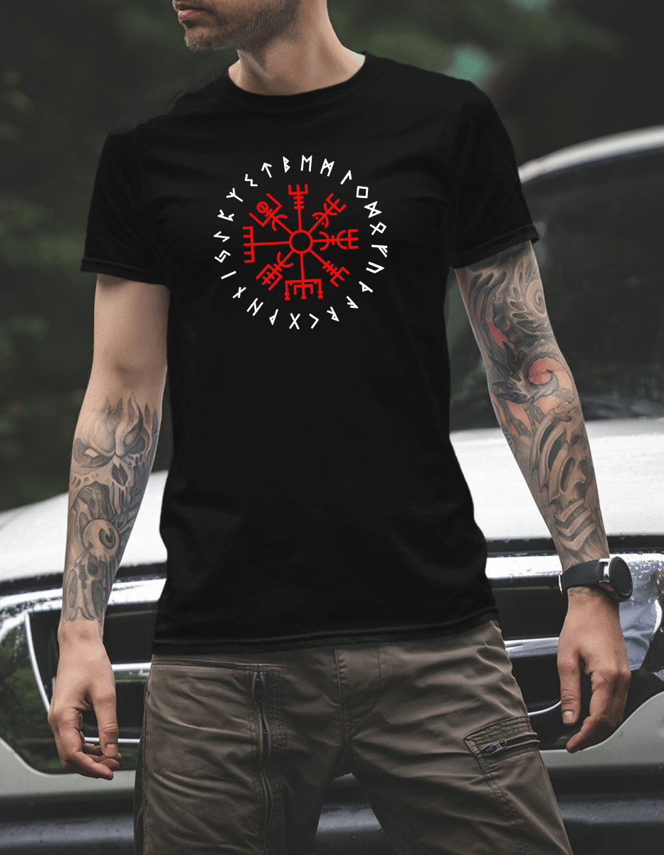 Футболка Agyshjalm ver.2 мужская чорна We feel